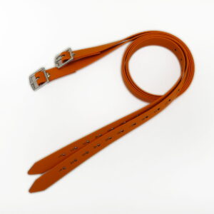 01 staffili per sella da equitazione arancione prima spiritnova